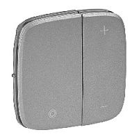 Накладка нажимного светорегулятора, алюминий, 752087 Legrand, серия Valena Allure