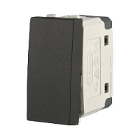 Дизайнерский выключатель малый, черный бархат, 850108-1 LK Studio, одноклавишный, серия LK45