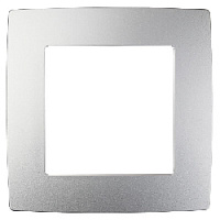 Дизайнерская рамка 1 местная, алюминий, Б0014743 Эра, серия 12