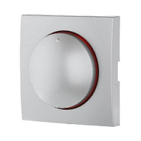 Накладка светорегулятора с красной индикацией, серебристый металлик, 867203-1 LK Studio, серия LK60