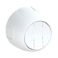 Дизайнерский выключатель, белый, 7700856 OneKeyElectro, трехклавишный, серия Rotondo