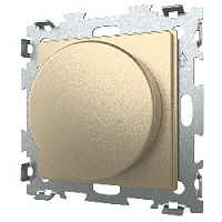 Дизайнерский диммер (светорегулятор), шампань, GL-F33-BGG CGSS, серия Эстетика