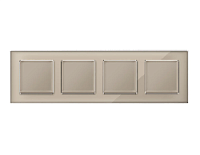 Дизайнерская рамка из оргстекла 4 местная, серо-бежевый, AF580364 Ambrella Volt