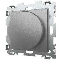 Дизайнерский диммер (светорегулятор), серая платина, GL-F33-GPG CGSS, серия Эстетика