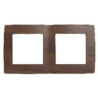 Дизайнерская рамка 2 местная, венге, Б0014760 Эра, серия 12