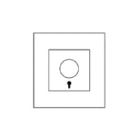 Дизайнерский выключатель аварийной сигнализации Aura Белый лед, BAWE Bonze аварийный