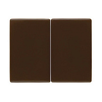 Двойная клавиша выключателя, коричневый, глянцевый, 14350001 Berker, серия Arsys