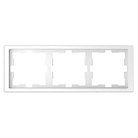 Дизайнерская рамка 3 местная, белый лотос, MTN4030-6535 Schneider Electric, серия Merten D-Life