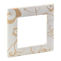 Дизайнерская рамка 1 местная, ампир белый, 754101 Legrand, серия Valena Life