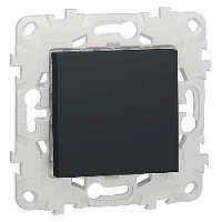 Дизайнерский выключатель, антрацит, NU520554 Schneider Electric, одноклавишный, перекрестный, серия Unica New