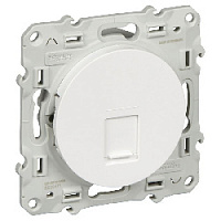 Дизайнерская розетка компьютерная RJ-45 кат. 5e, белый, S52R471 Schneider Electric, серия Odace