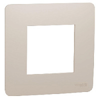Дизайнерская рамка 1 местная, бежевый, NU200244 Schneider Electric, серия Unica Studio