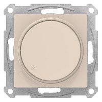 Дизайнерский светорегулятор 400 Вт, универсальный, бежевый, ATN000223 Schneider Electric, диммер, серия Atlas Design