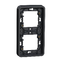 Дизайнерская рамка вертикальная 2 местная, антрацит, MUR34151 Schneider Electric, серия Mureva Styl