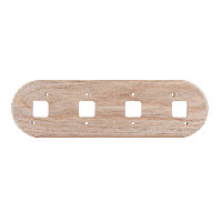 Четверная накладка на плоскость, дуб, RM4-0-D naBrevno, серия Ретро Металл
