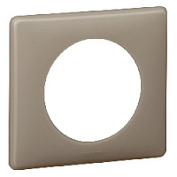 Дизайнерская рамка 1 местная, грей перкаль, 066721 Legrand, серия Celiane