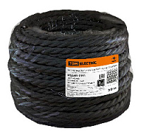 Ретро кабель витой ГОСТ (50 м.) 2*1.5, черный, SQ2801-0131 TDM ELECTRIC, серия Эко