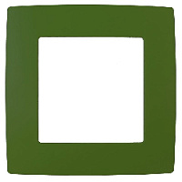 Дизайнерская рамка 1 местная, зеленый, Б0019392 Эра, серия 12