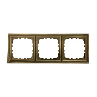Дизайнерская рамка 3 местная, бронза, 894337-1 LK Studio, серия LK80 Classic