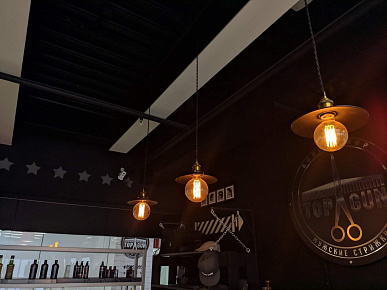 Подвесные светильники и лампы Эдисона