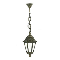 Ретро светильник уличный подвесной Sichem Anna, бронза античная, E22.120.000.BYF1R Fumagalli