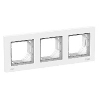 Дизайнерская рамка IP44 3 местная, белый, ATN440103 Schneider Electric, серия Atlas Design