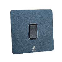 Дизайнерский выключатель Vega Черный песок, BVB1KB Bonze одноклавишный проходной