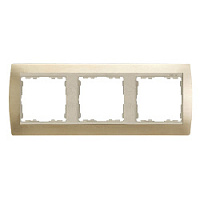 Дизайнерская рамка 3 местная, шампань, 82934-34 Simon, серия 82 Classic