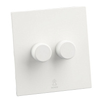 Дизайнерский выключатель диммер Aura Белый лед, BAW2D Bonze диммер проходной