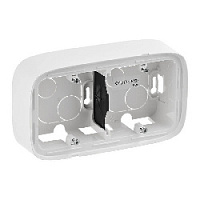 Подъемная коробка для наружного монтажа 2 местная, белый, 755552 Legrand, серия Valena Allure