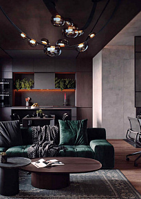 Подвесные светильники на кожаных ремнях, торговая марка LOFT IT