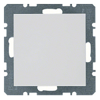 Заглушка с центральной панелью, полярная белизна, глянцевый, 10098989 Berker, серия S.1