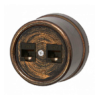 Компьютерная розетка двойная, бронза, B1-302-25 BIRONI