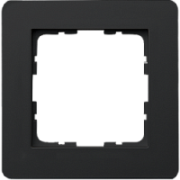 Дизайнерская рамка 1 местная, матовый черный, 81101RPB Wedder, серия R2