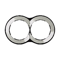 Дизайнерская рамка 2 местная, хром, 88620-33 Simon, серия 88