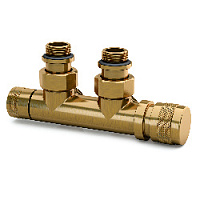 Дизайнерский клапан угловой для радиаторов для 2-х трубной системы отопления, справа, ручная регулировка, Tondera 1/2" бронза 0681-1500Z0E0 S.R.Rubinetterie