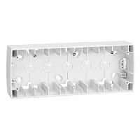 Коробка для открытого монтажа, высокая, 3 местная, белый, 82771-30 Simon, серия 82