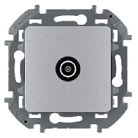 Дизайнерская розетка TV оконечная, алюминий, 673872 Legrand, серия Inspiria