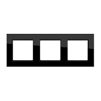 Дизайнерская рамка 3 местная, черный, AC583SW Jung, серия A Creation