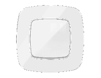 Дизайнерская рамка из натурального стекла 1 местная, белый, OF350101 Ambrella Volt