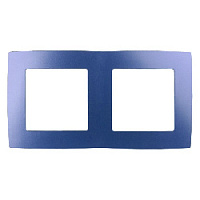 Дизайнерская рамка 2 местная, ультрамарин, Б0019403 Эра, серия 12