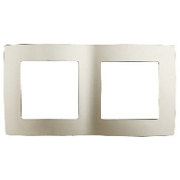 Дизайнерская рамка 2 местная, шампань, Б0014754 Эра, серия 12