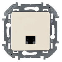 Дизайнерская розетка компьютерная RJ-45 кат. 6, слоновая кость, 673831 Legrand, серия Inspiria