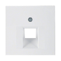 Центральная панель розетки UAE, полярная белизна, глянцевый, 14078989 Berker, серия S.1