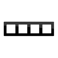 Дизайнерская рамка 4 местная, черный, AF584BFSW Jung, серия A Flow