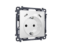 Комплект механизма электрической розетки 2USB С+C 20W с/з на винтовых зажимах, белый глянец, MA110510 Ambrella Volt