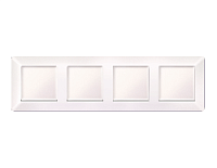 Дизайнерская рамка из термопластика 4 местная, жемчуг, AF110204 Ambrella Volt