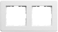 Дизайнерская рамка 2 местная, белый, 81102RW Wedder, серия R2