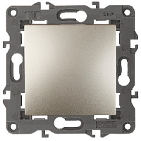 Дизайнерский выключатель, шампань, Б0034211 Эра, одноклавишный, серия Elegance