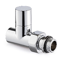 Дизайнерский клапан прямой для радиаторов, ручная регулировка, Tondera Light 1/2" хром 0778-1500C000 S.R.Rubinetterie